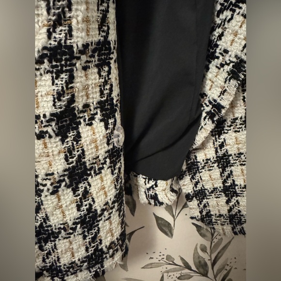 House of Harlow 1960 Houndstooth Wool-blend Tweed Blazer - Picture 5 of 9